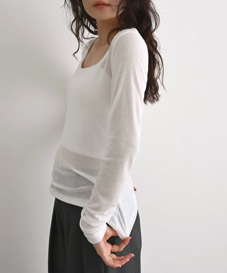 UNeck Sheer Tops np-t1911-597