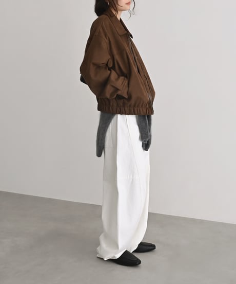Fake Suede Volume Blouson t1911-586