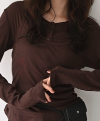 【Pre Order】Greigeのみ10月下旬入荷分 予約販売 Tank Set Layered Cardigan np-t1911-578