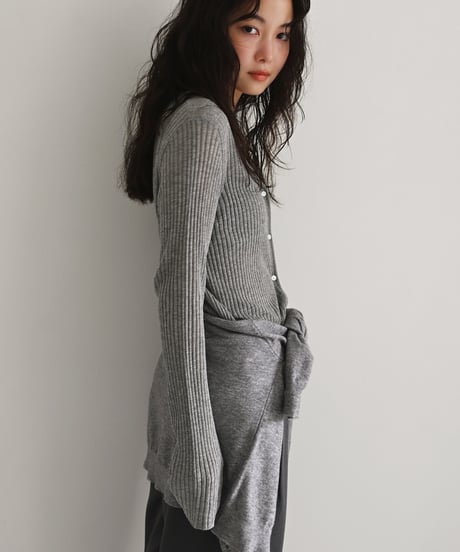 Sheer Rib Knit Cardigan np-t1911-564