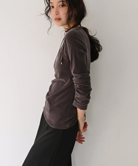 Sheer Velor Tops t1911-581