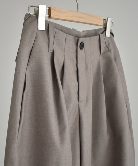 Double Tuck Cocoon Pants (Mocha Greige) bo2000-202