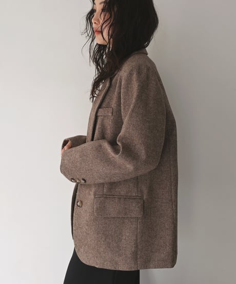 Herringbone Wool Jacket t1911-589