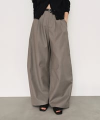 Double Tuck Cocoon Pants（Mocha Greige）bo2000-202