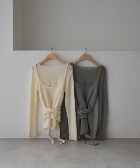 Layered Longsleeve Sheer Knit t1911-574