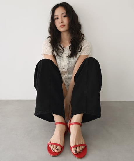 Strap Flat Sandal（Red） s1912-48