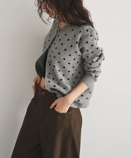 Dot Knit Cardigan t1911-573