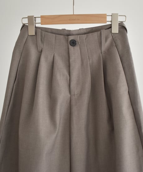 Double Tuck Cocoon Pants (Mocha Greige) bo2000-202