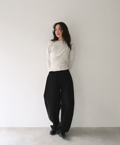 Oneshoulder Drape Tops np-t1911-577