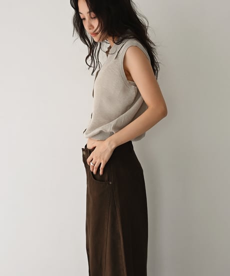 Sheer Nosleeve Knit t1911-416