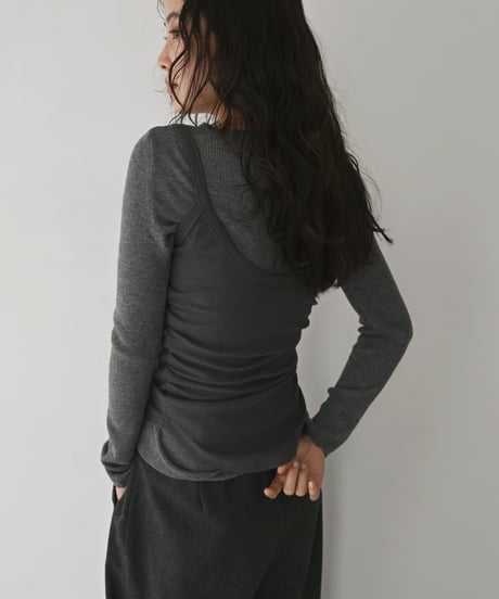 Sheer Rib Knit Tops np-t1911-592