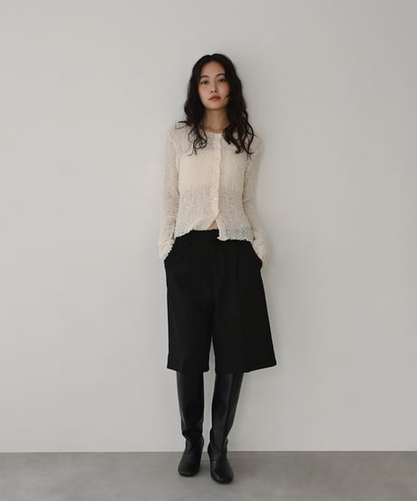 Long Sleeve Shirring Cardigan t1911-560