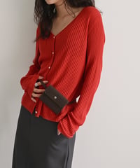 Sheer Rib Knit Cardigan np-t1911-564