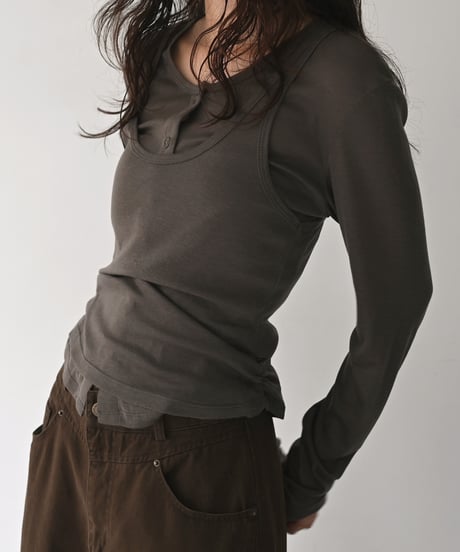 Tank Set Layered Cardigan t1911-578