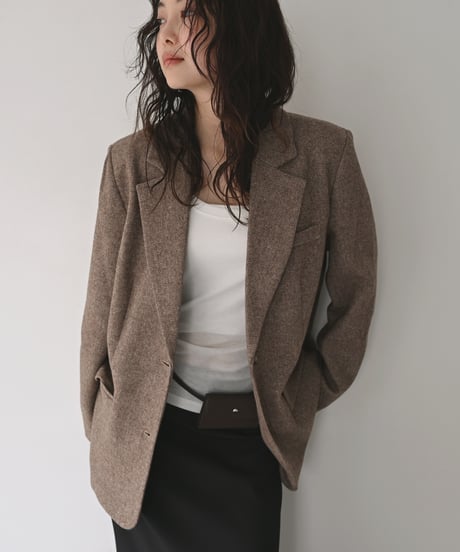 Herringbone Wool Jacket t1911-589