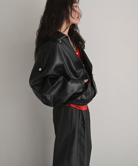 Fake Leather Blouson t1911-565