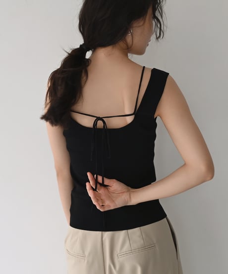 Square Neck Knit Tank t1911-556
