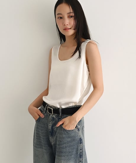 Satin Nosleeve Blouse t1911-546