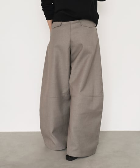 Double Tuck Cocoon Pants (Mocha Greige) bo2000-202