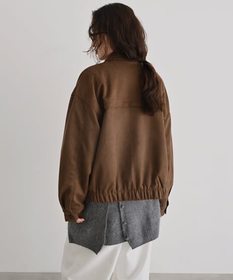 Fake Suede Volume Blouson t1911-586