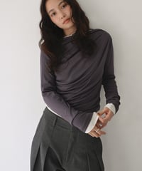 【Pre Order】Off whiteのみ 10月中旬～下旬入荷分 予約販売 Oneshoulder Drape Tops np-t1911-577