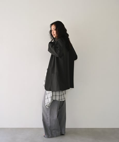 Gray Straight Denim bo2000-203
