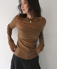 【Pre Order】Charcoalのみ 10月中旬～下旬入荷分 予約販売 Sheer Velor Tops np-t1911-581