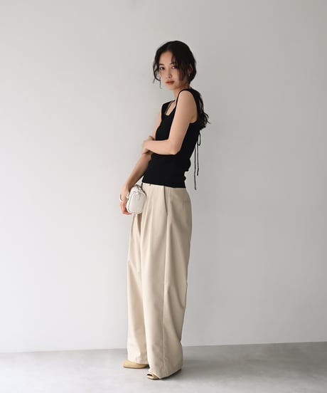 Square Neck Knit Tank t1911-556