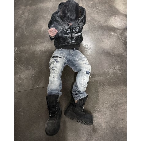 SOCIETY DÉ NOBODIES / "HANDWERK" PATCHED BORO DENIM