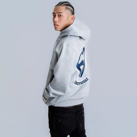 WEST WEAR / ES EMBROIDERY LOGO HOODIE / GRAY