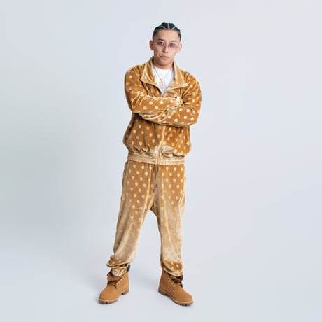 WEST WEAR / WS LOGO VELOUR SET UP / BROWN
