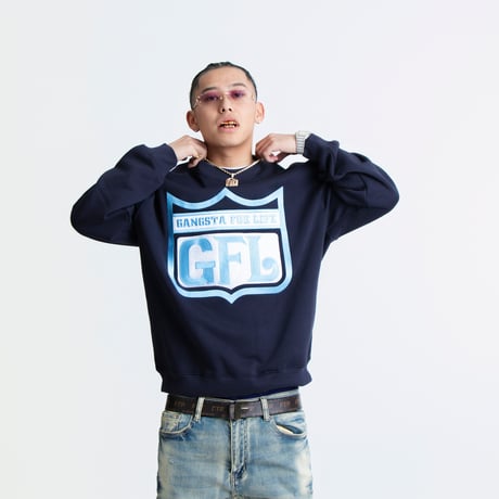 WEST WEAR / GFL EMBROIDERY LOGO CREWNECK / GRAY