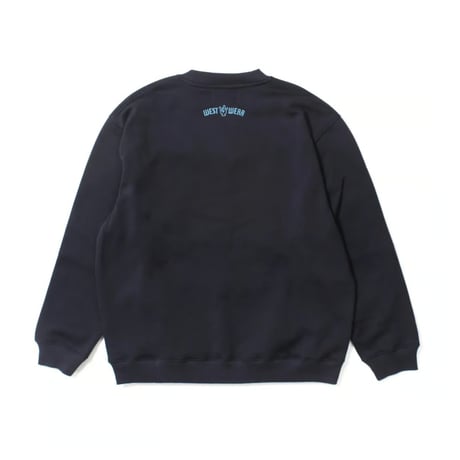 WEST WEAR / GFL EMBROIDERY LOGO CREWNECK / NAVY