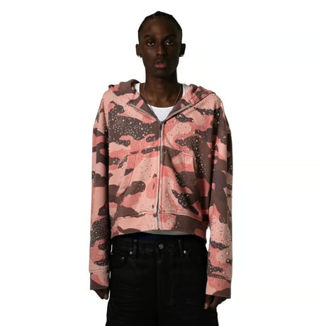 THREADED VISION / PINK REBEL HOODIE / CAMO