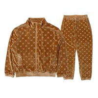 WEST WEAR / WS LOGO VELOUR SET UP / BROWN