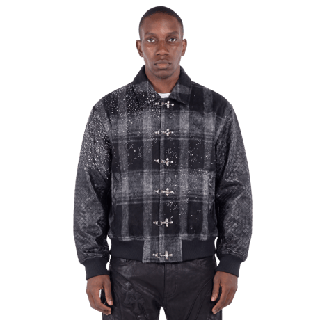 GUAPI / Obsidian Black Plaid Jacket