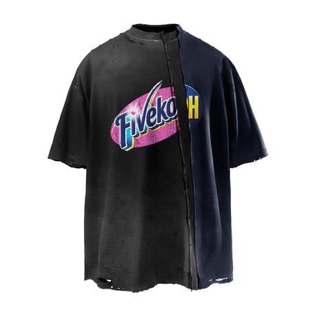 FIVEKOH / DECONSTRUCTED LARGE FIT T-SHIRT
