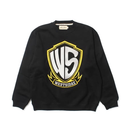 WEST WEAR / WS EMBROIDERY LOGO CREWNECK / BLACK
