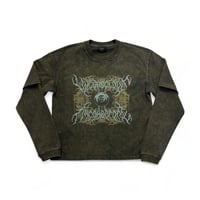 unconscious / Fear Eye Long Sleeve / Olive Gray