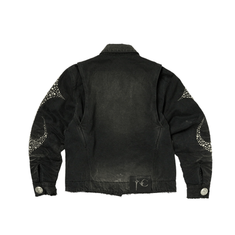 THUG CLUB / IRON STEEL FOCUS DENIM JACKET / BLACK