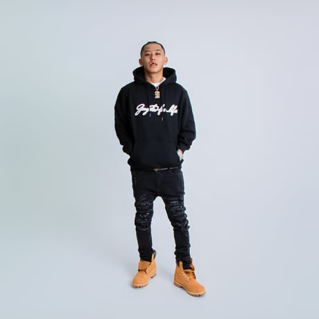 WEST WEAR / GFL EMBROIDERY LOGO HOODIE / BLACK