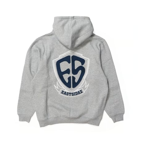 WEST WEAR / ES EMBROIDERY LOGO HOODIE / GRAY