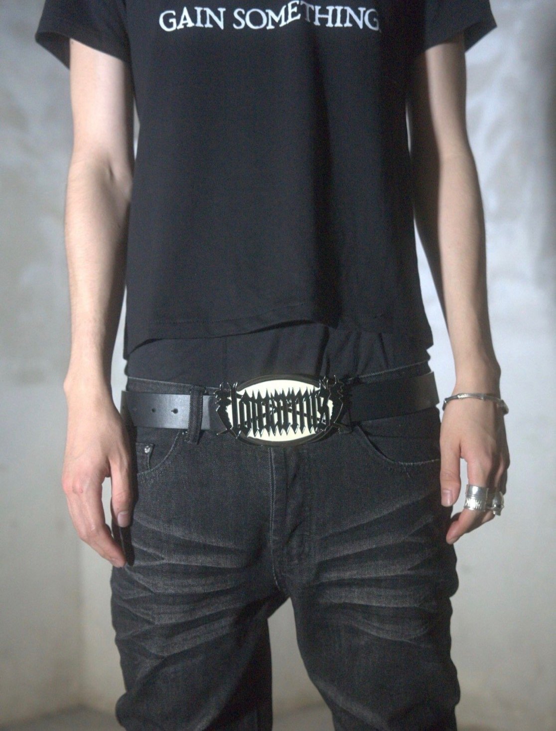LOIN ARMIS / TWO FACED SCYTHE BUCKLE BELT / VIN