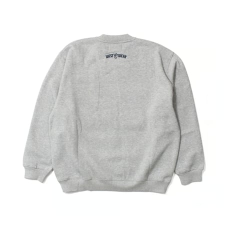 WEST WEAR / GFL EMBROIDERY LOGO CREWNECK / GRAY