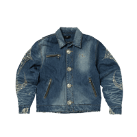 THUG CLUB / IRON STEEL FOCUS DENIM JACKET / BLUE