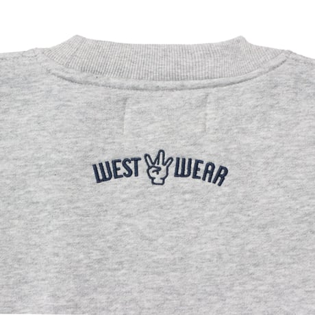 WEST WEAR / GFL EMBROIDERY LOGO CREWNECK / GRAY
