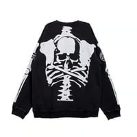 VANSON×MASTERMIND / CREWNECK SWEATSHIRT / DAMAGED
