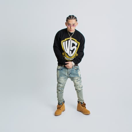WEST WEAR / WS EMBROIDERY LOGO CREWNECK / BLACK