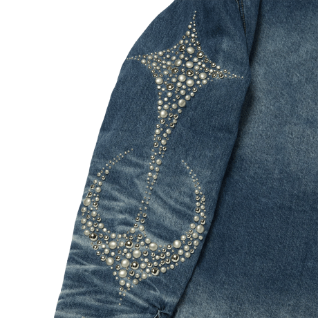 THUG CLUB / IRON STEEL FOCUS DENIM JACKET / BLUE