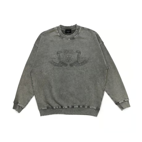 unconscious / Ashen Edge sweatshirt "Snakes" / Gray